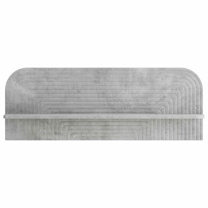 Wall Shelf 2 pcs Concrete Grey