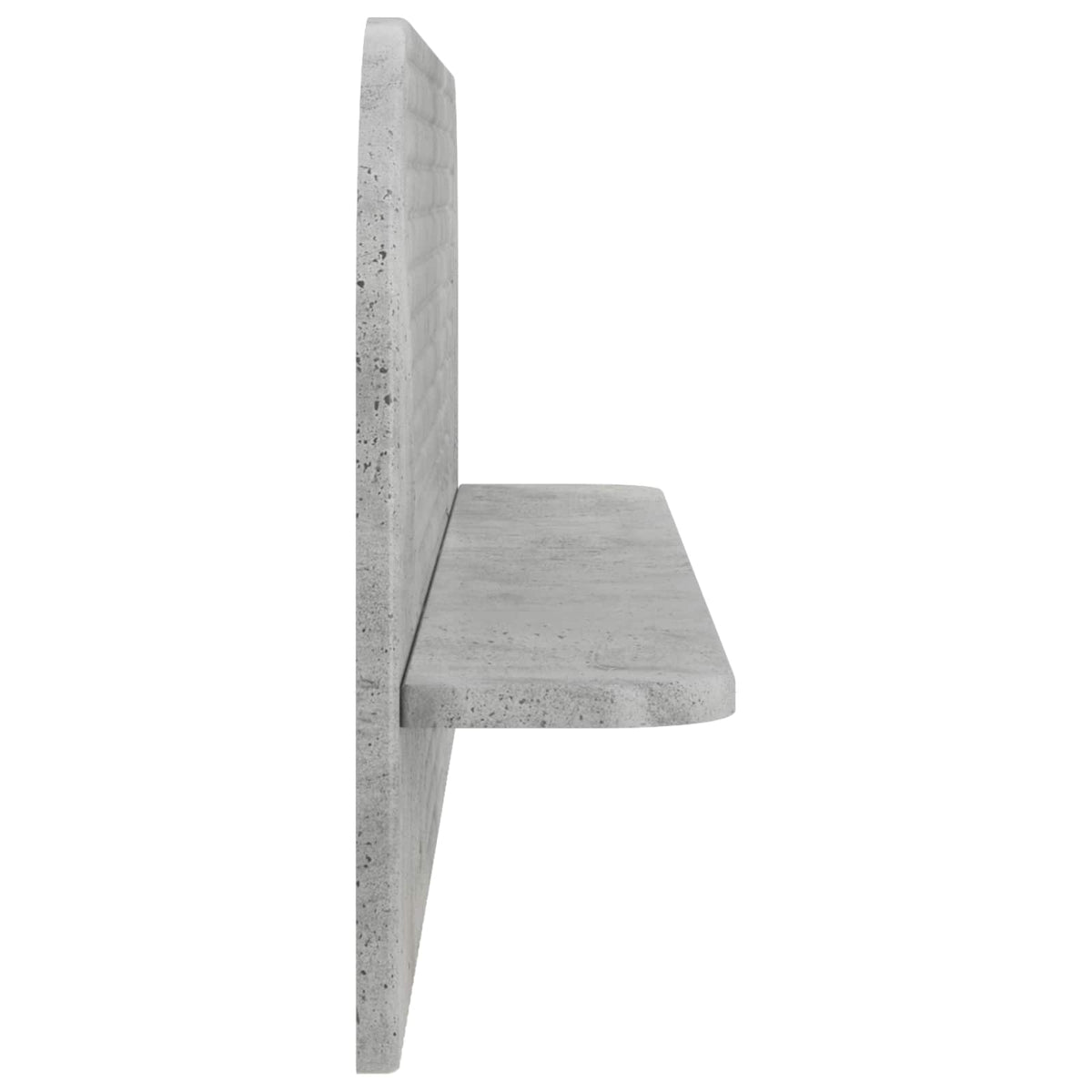 Wall Shelf 2 pcs Concrete Grey