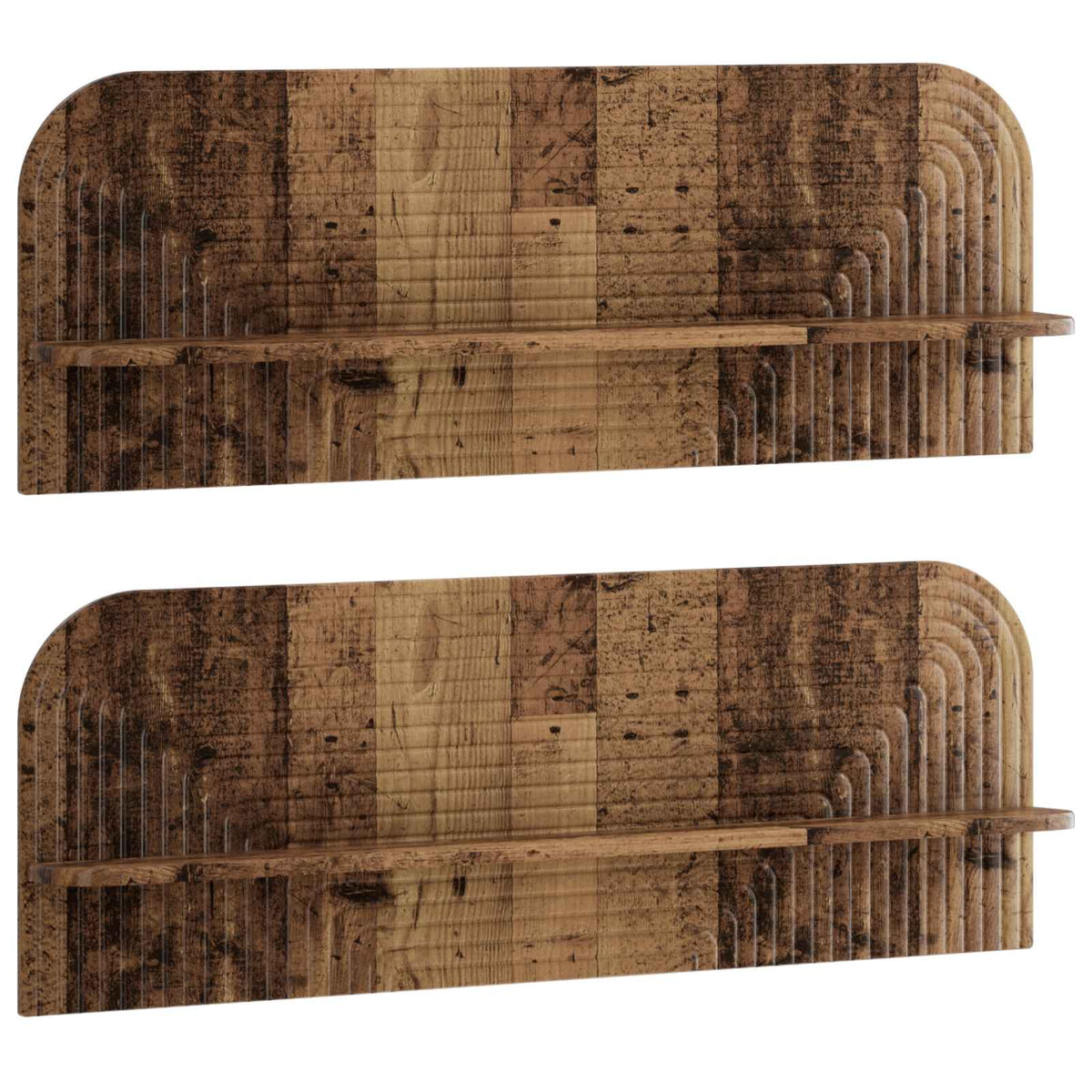 Wall Shelf 2 pcs Old Wood Engineered Wood