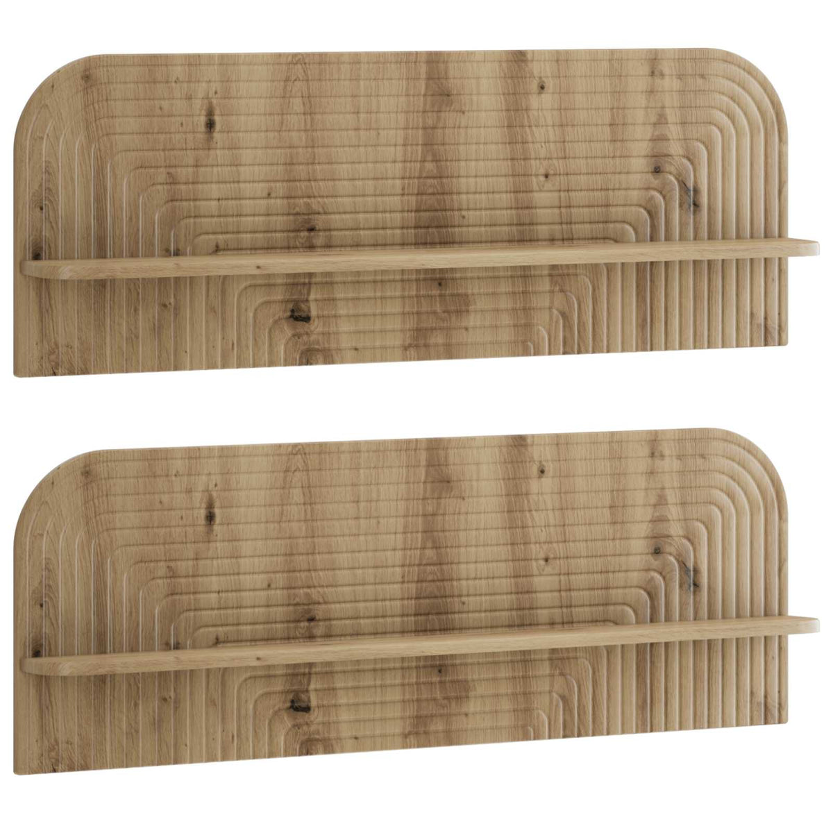 Wall Shelf 2 pcs Artisan Oak