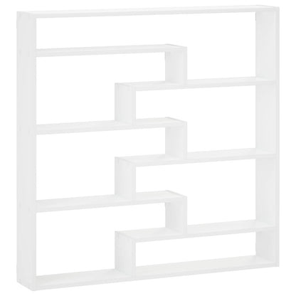 Wall Shelf White Engineered Wood