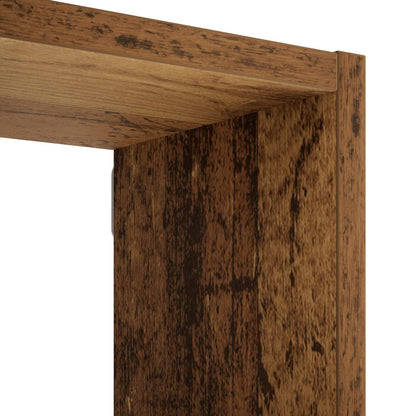 vidaXL Wall Shelf Old Wood 103 x 17 x 102 cm Engineered Wood 5