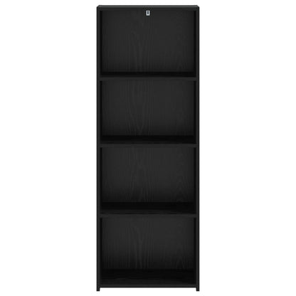 vidaXL Highboard Black Oak 45 x 41 x 124 cm Engineered Wood 4