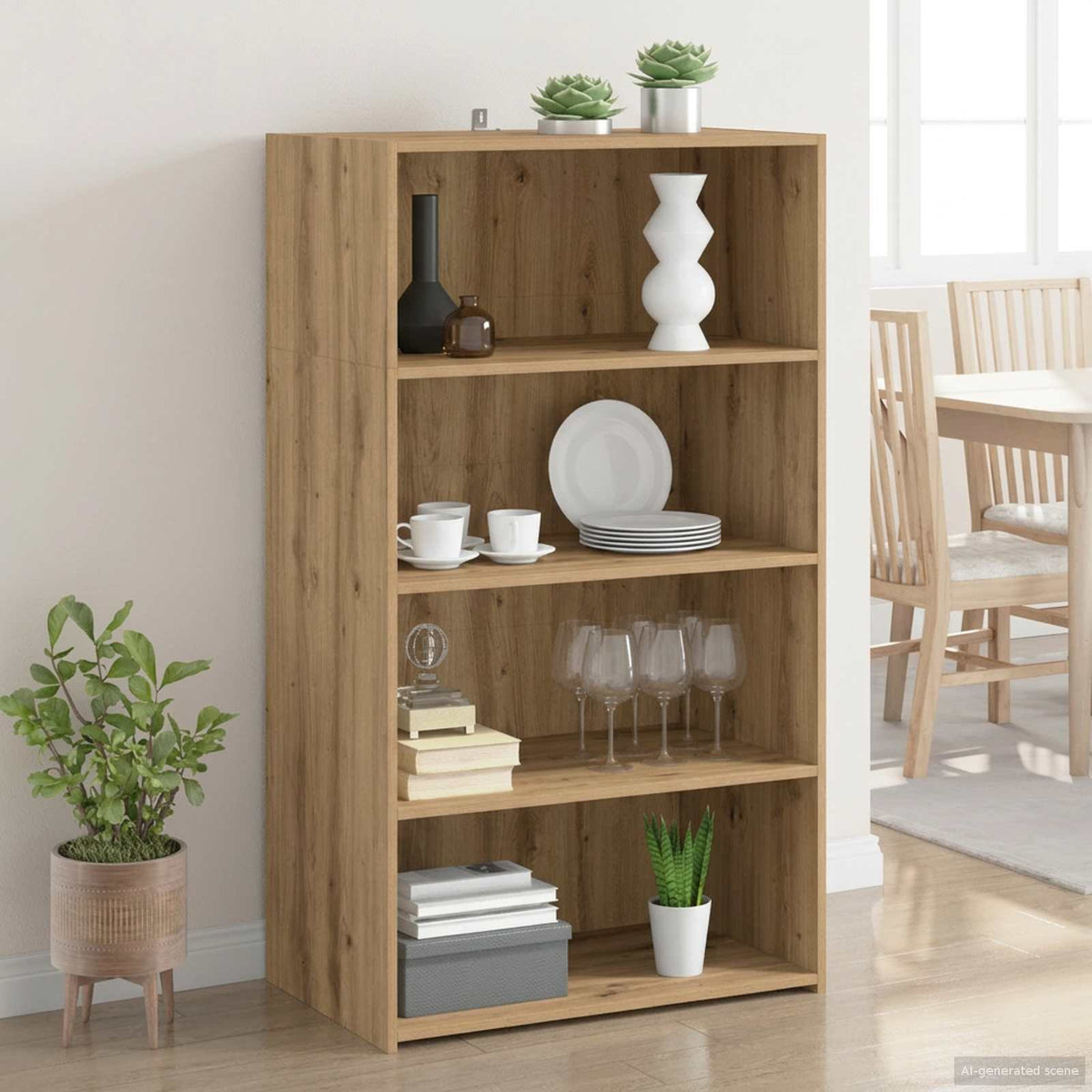 vidaXL Highboard 70x41x124 cm Engineered Wood