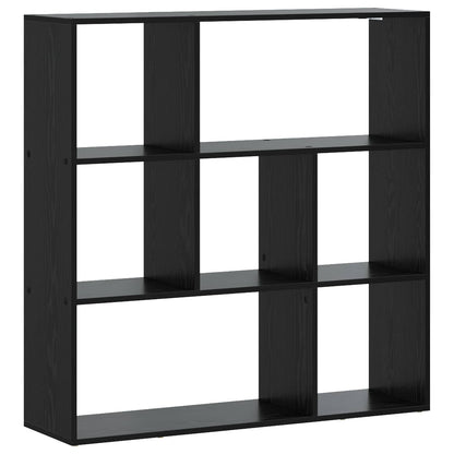 Book Cabinet Engineered Wood Width 102 cm Black oak