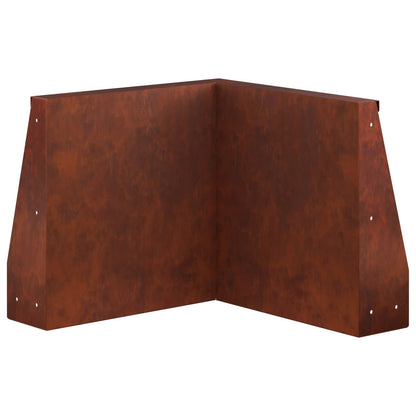 Retaining Wall Steel Corner Weathering
