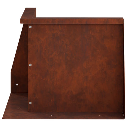 Retaining Wall Steel Corner Weathering