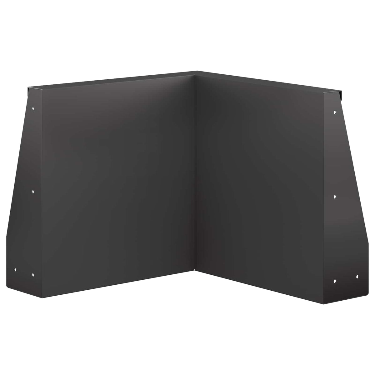 vidaXL Retaining Wall 50 x 50 x 40 cm Steel Black 5