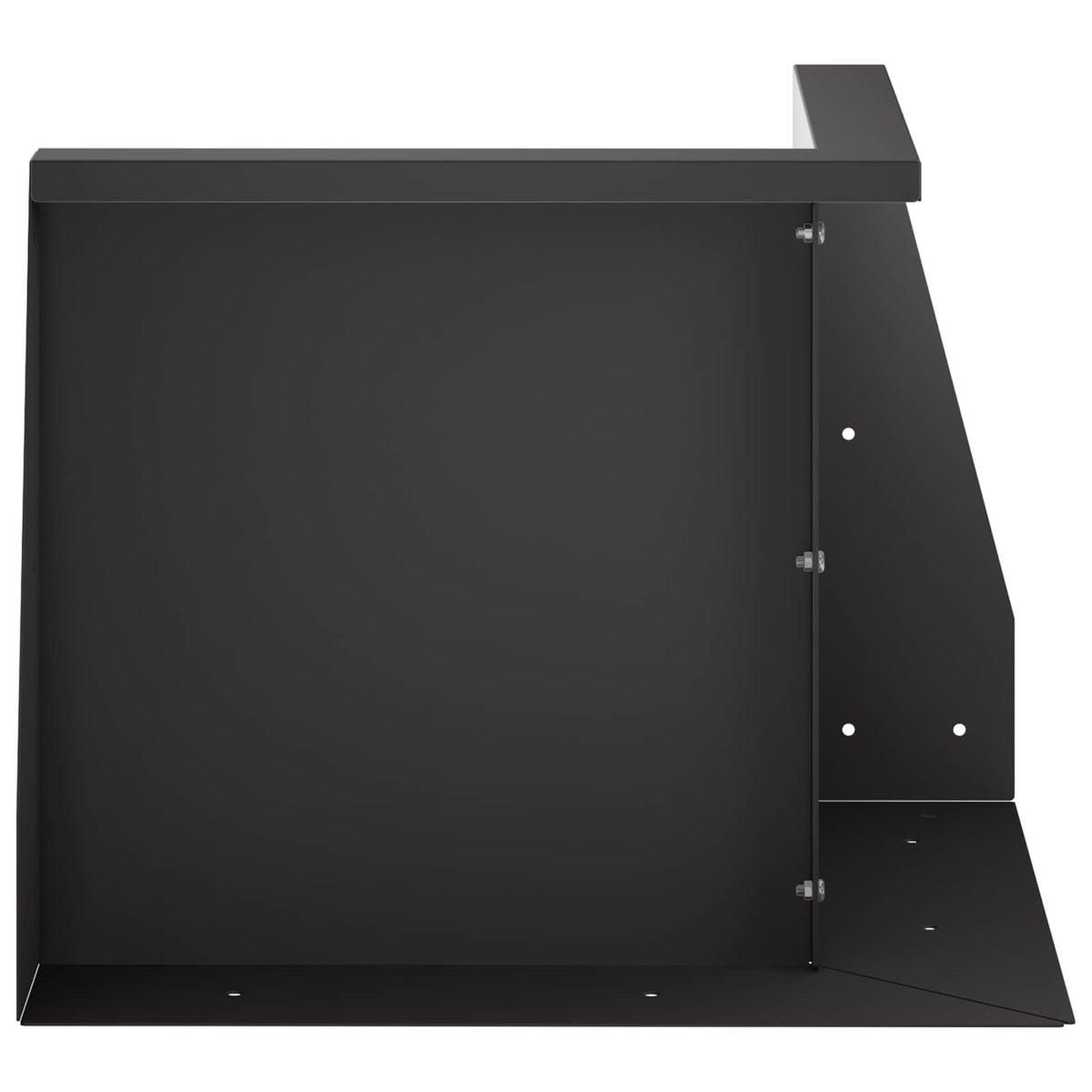 vidaXL Retaining Wall 50 x 50 x 40 cm Steel Black 4