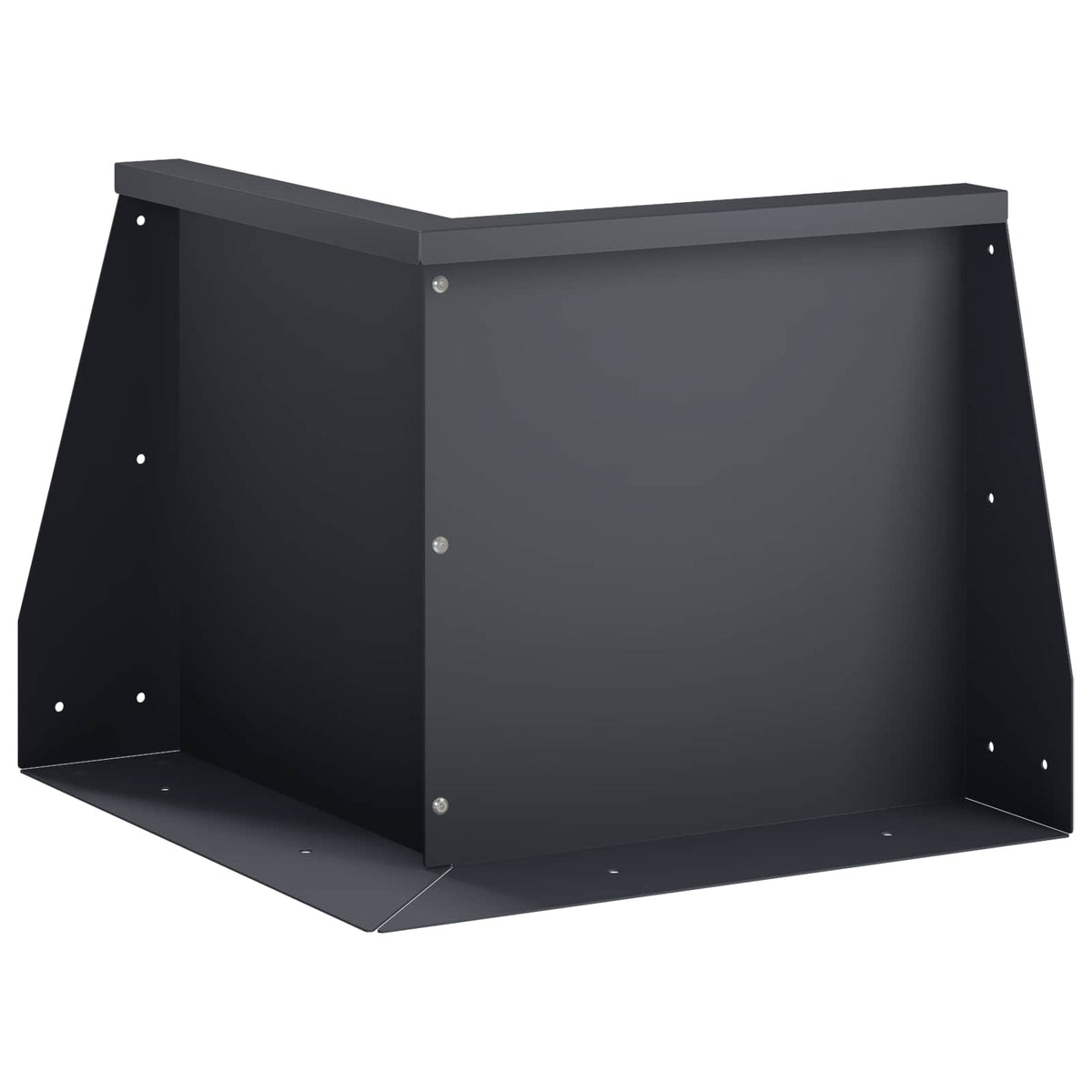 vidaXL Retaining Wall 50 x 50 x 40 cm Steel Anthracite 2