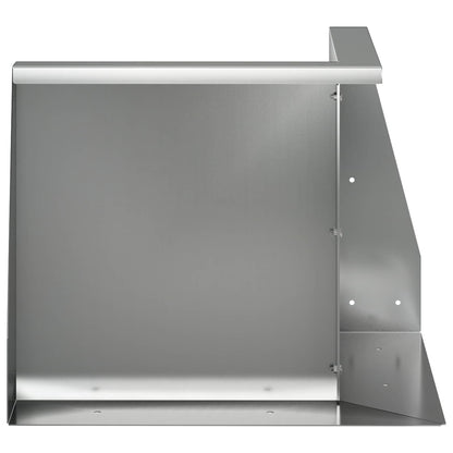 Retaining Wall Galvanised Steel Silver