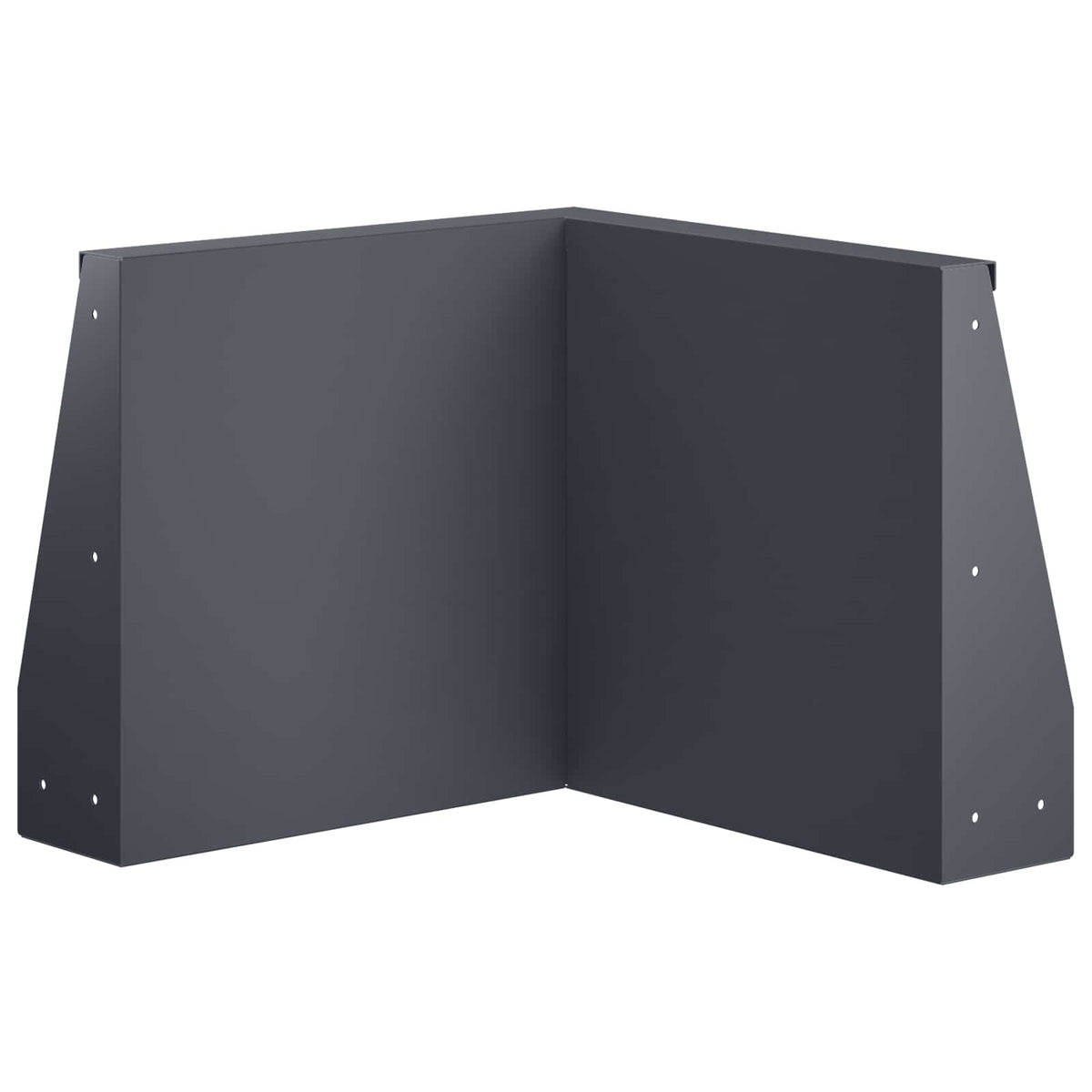 vidaXL Retaining Wall 50 x 50 x 50 cm Steel Anthracite 5