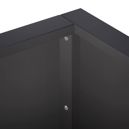 Retaining Wall Steel Black