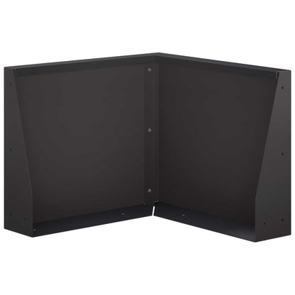Retaining Wall Steel 50 x 50 x 30 cm 1 x 90°corner Black