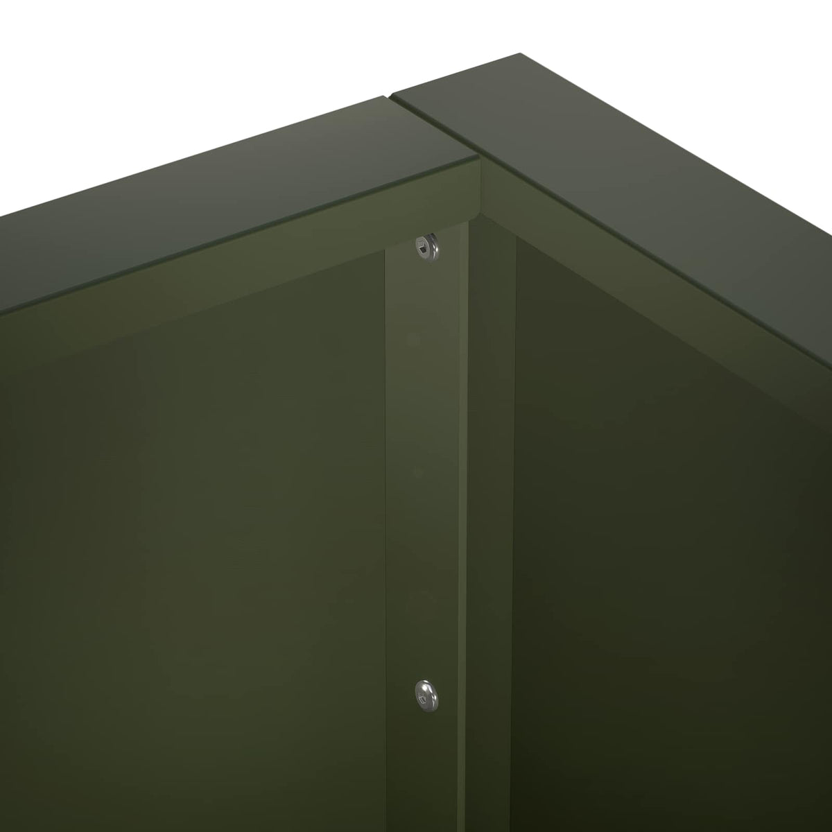 Retaining Wall Steel Olive Green