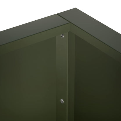 Retaining Wall Steel Olive Green