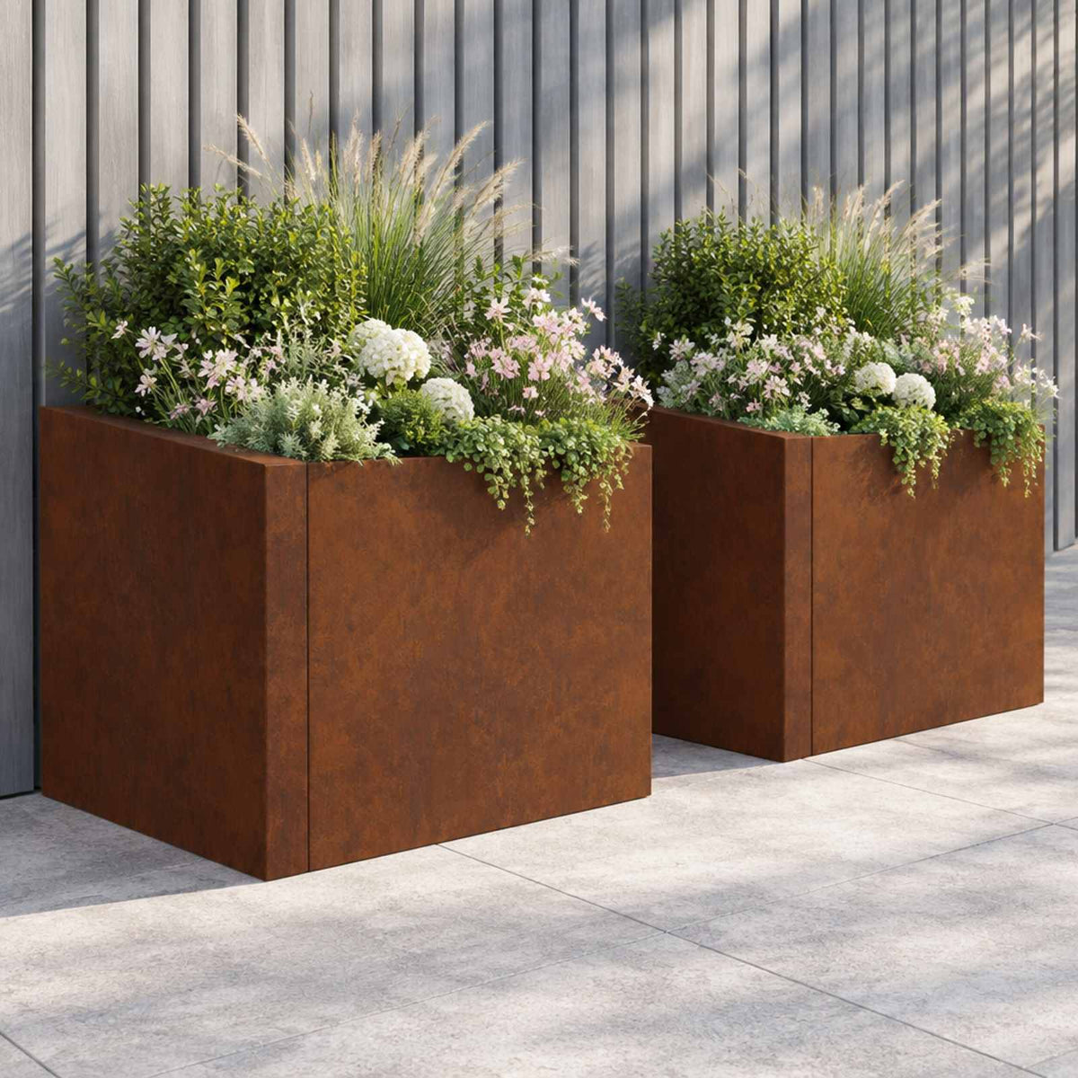Retaining Wall Weathering Steel Rusty
