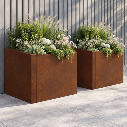Retaining Wall Weathering Steel Rusty
