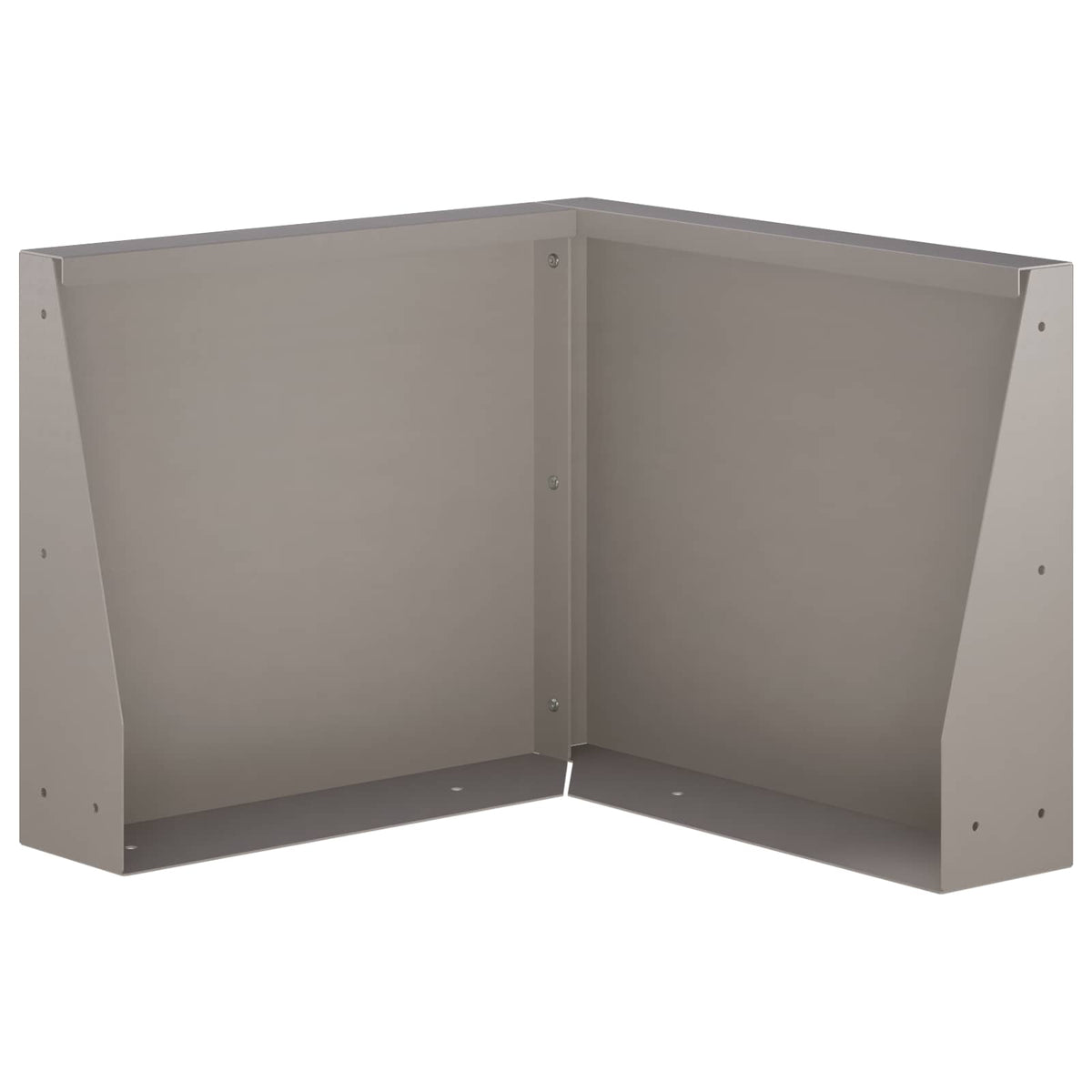 Retaining Wall Steel 50 x 50 x 30 cm 1 x 90°corner Weathering steel