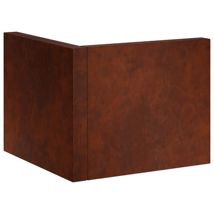 Retaining Wall Weathering Steel Rusty