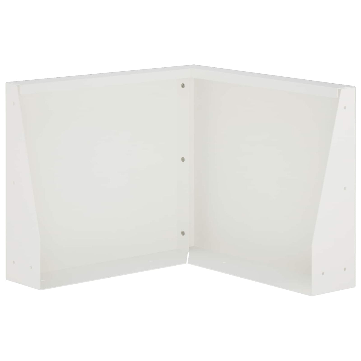 vidaXL Retaining Wall 50 x 50 x 40 cm Steel White 2