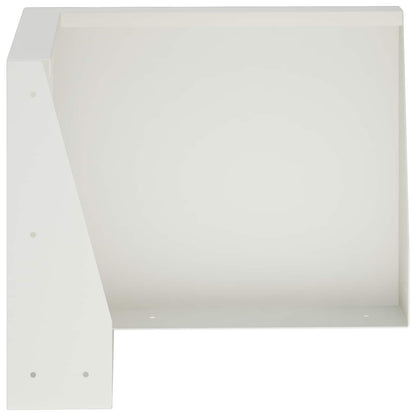 vidaXL Retaining Wall 50 x 50 x 40 cm Steel White 4