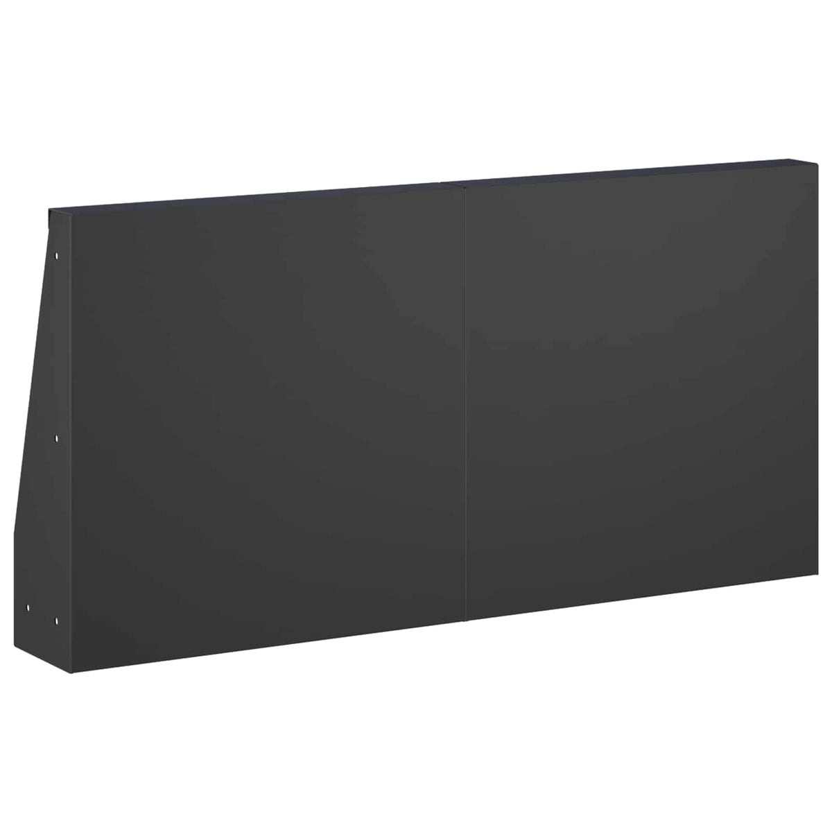 vidaXL Retaining Wall 2 pcs 40 x 12 x 40 cm Steel Black 6