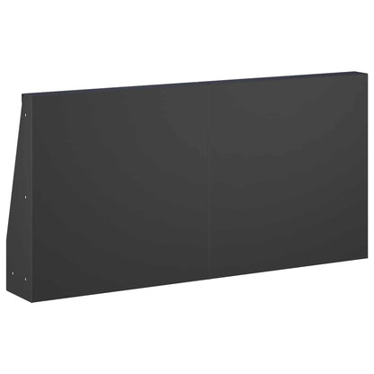 vidaXL Retaining Wall 2 pcs 40 x 12 x 40 cm Steel Black 6
