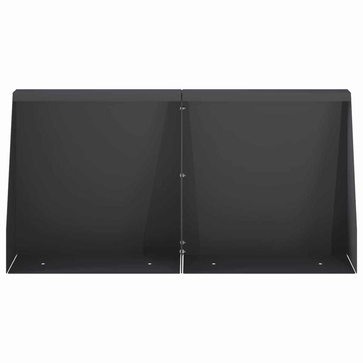 vidaXL Retaining Wall 2 pcs 40 x 12 x 40 cm Steel Black 4
