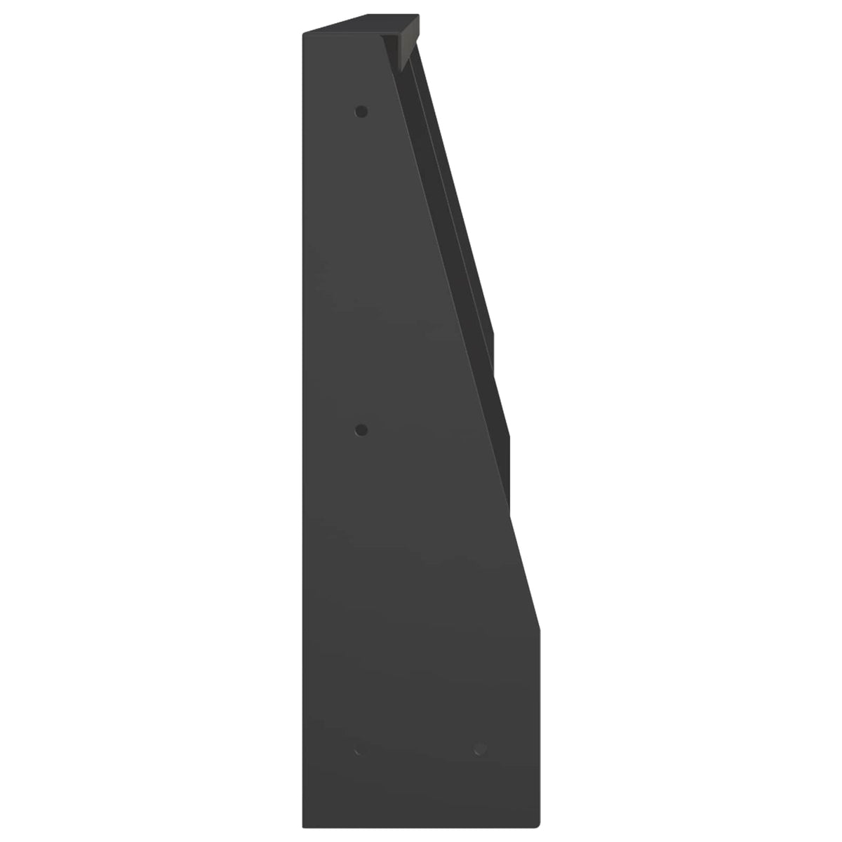 vidaXL Retaining Wall 2 pcs 40 x 12 x 40 cm Steel Black 5