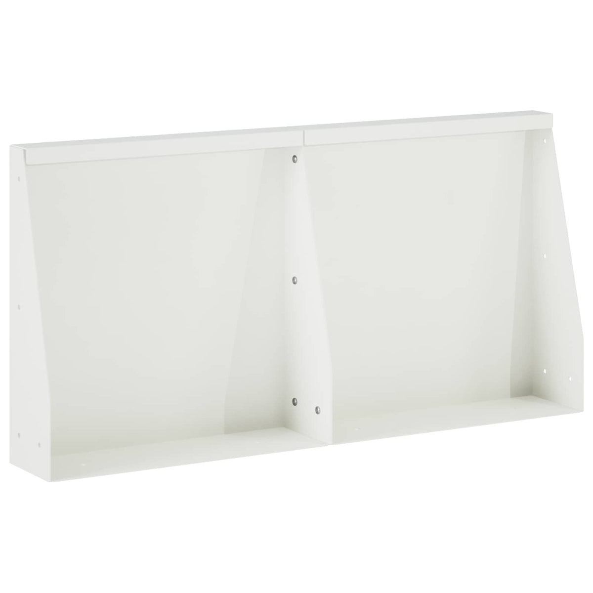 vidaXL Retaining Wall 2 pcs 40 x 12 x 40 cm Steel White 2