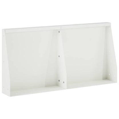vidaXL Retaining Wall 2 pcs 40 x 12 x 40 cm Steel White 2
