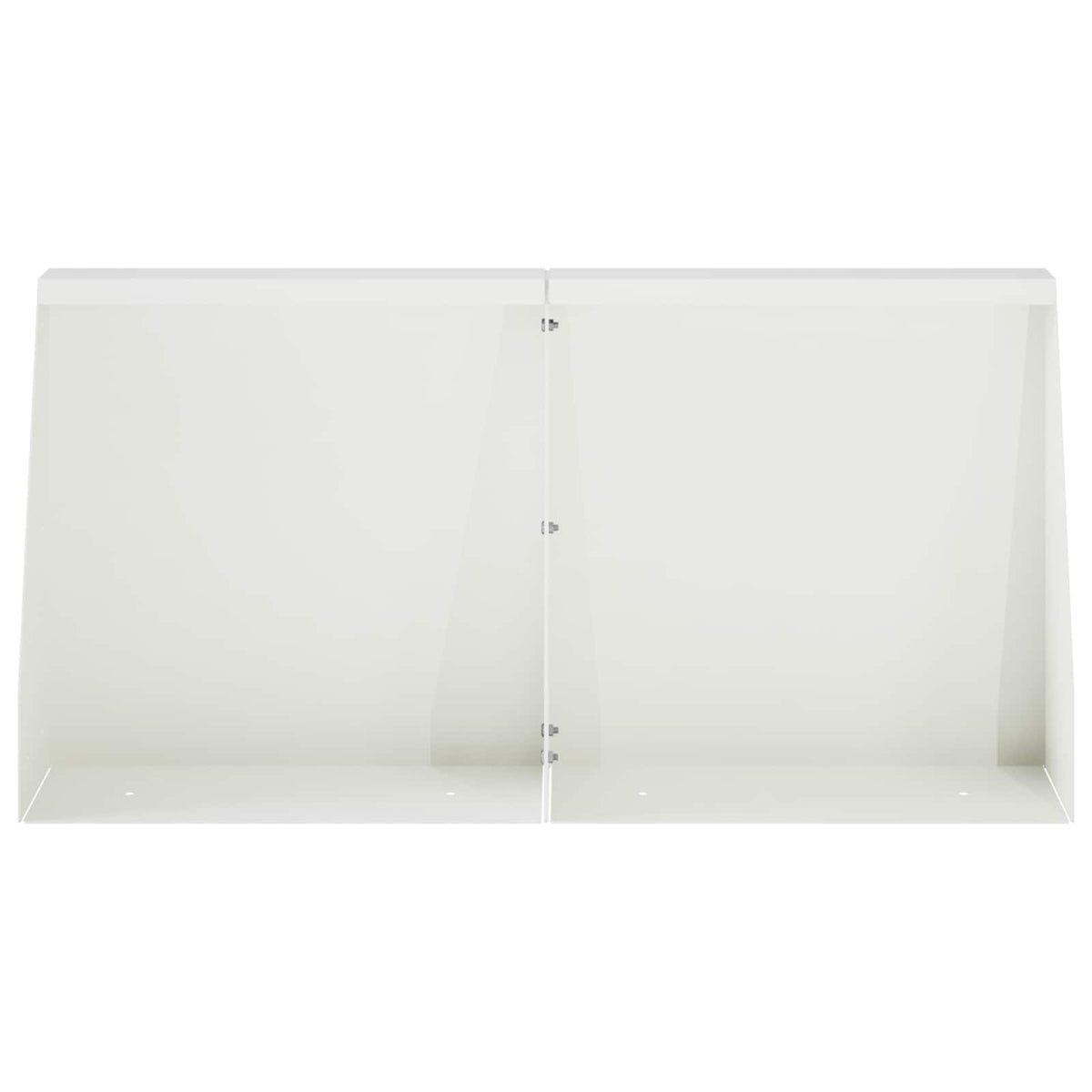 vidaXL Retaining Wall 2 pcs 40 x 12 x 40 cm Steel White 4