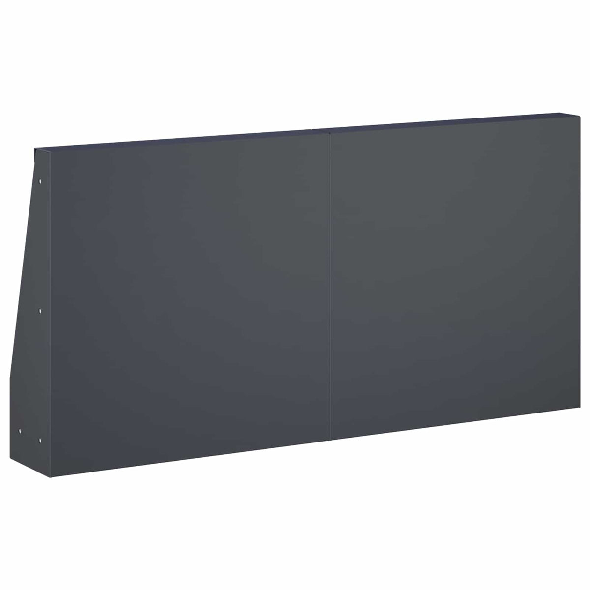 vidaXL Retaining Wall 2 pcs 40 x 12 x 40 cm Steel Anthracite 6