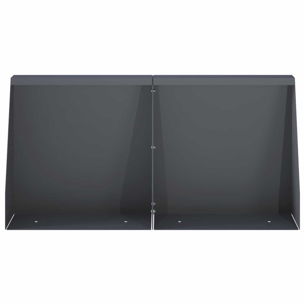 vidaXL Retaining Wall 2 pcs 40 x 12 x 40 cm Steel Anthracite 4