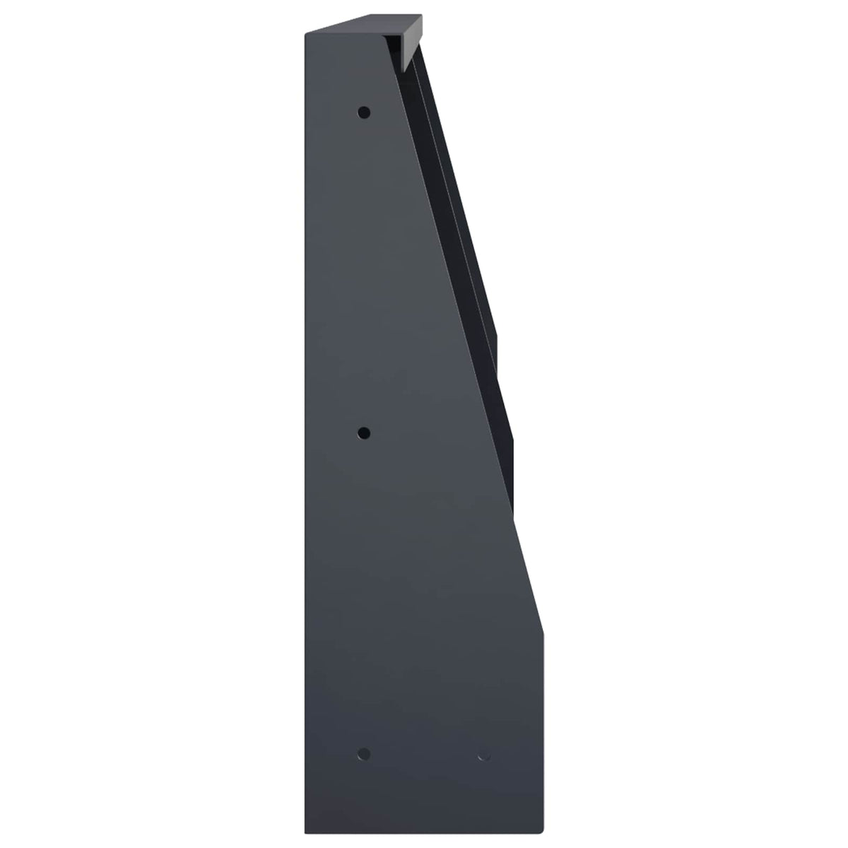 vidaXL Retaining Wall 2 pcs 40 x 12 x 40 cm Steel Anthracite 5