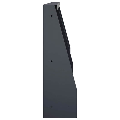 vidaXL Retaining Wall 2 pcs 40 x 12 x 40 cm Steel Anthracite 5