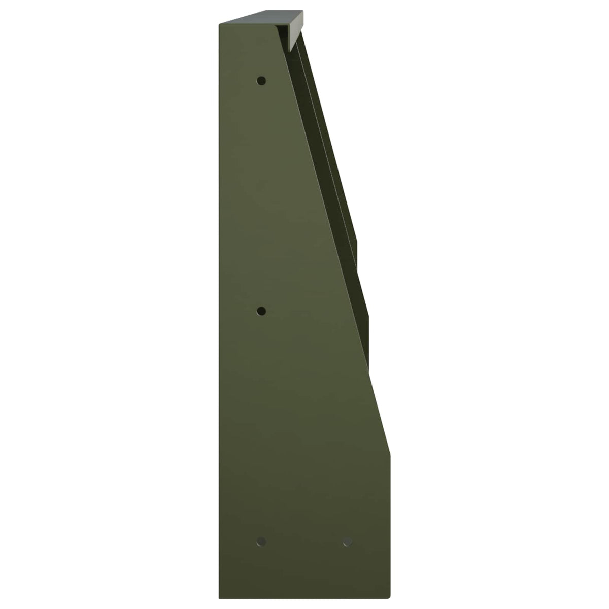 vidaXL Retaining Wall 2 pcs 40 x 12 x 40 cm Steel Olive Green 5