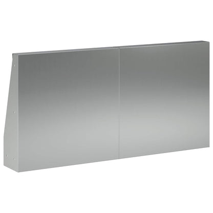 vidaXL Retaining Wall 2 pcs 40 x 12 x 40 cm Galvanised Steel Silver 6