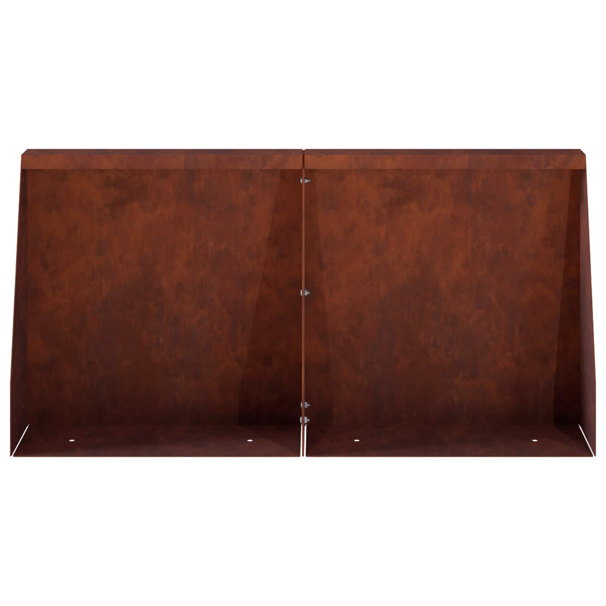 vidaXL Retaining Wall 2 pcs 40 x 12 x 40 cm Weathering Steel Rusty 5
