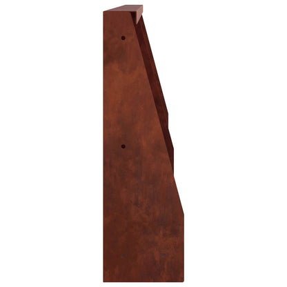 vidaXL Retaining Wall 2 pcs 40 x 12 x 40 cm Weathering Steel Rusty 6