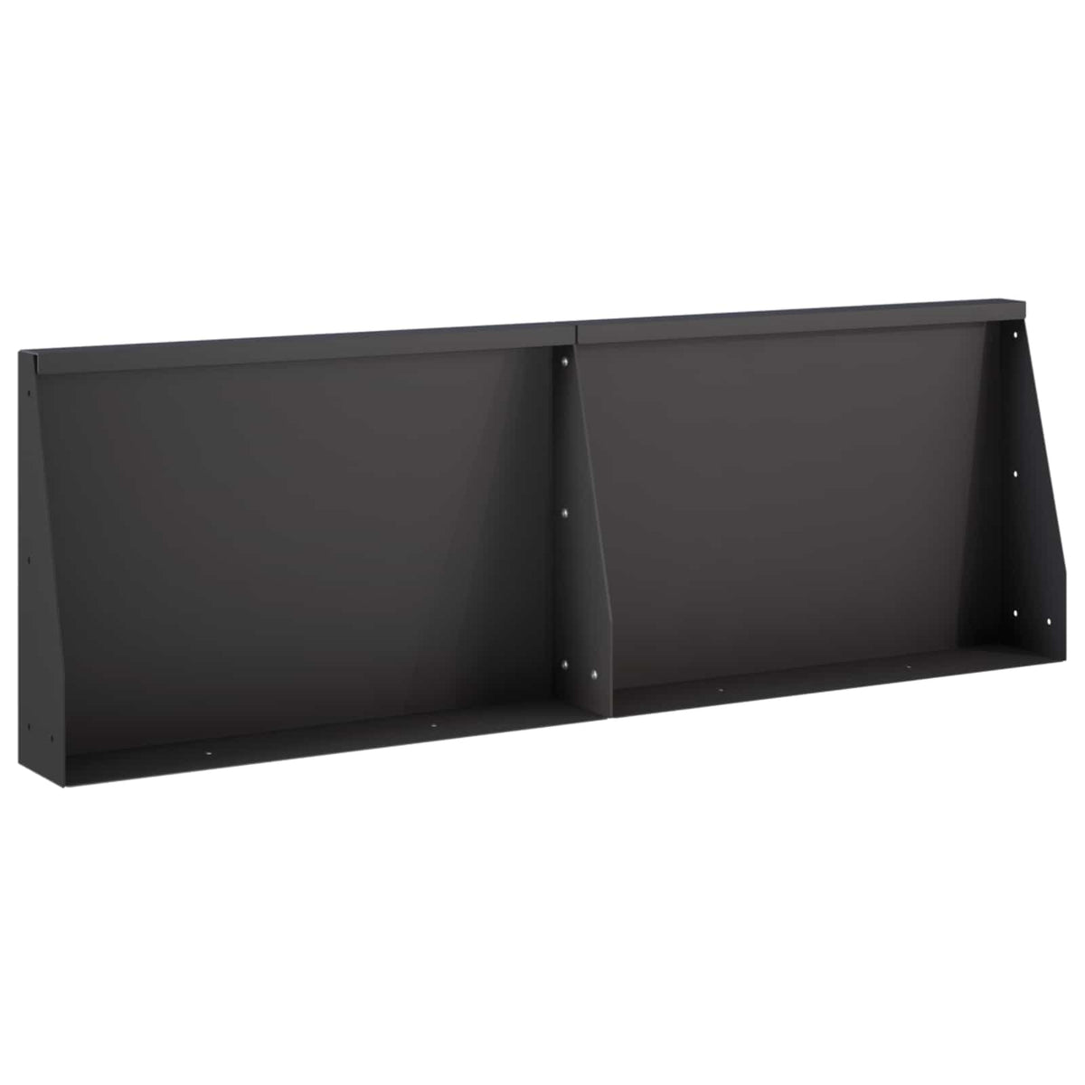 vidaXL Retaining Wall 2 pcs 60 x 12 x 30 cm Steel Black 2