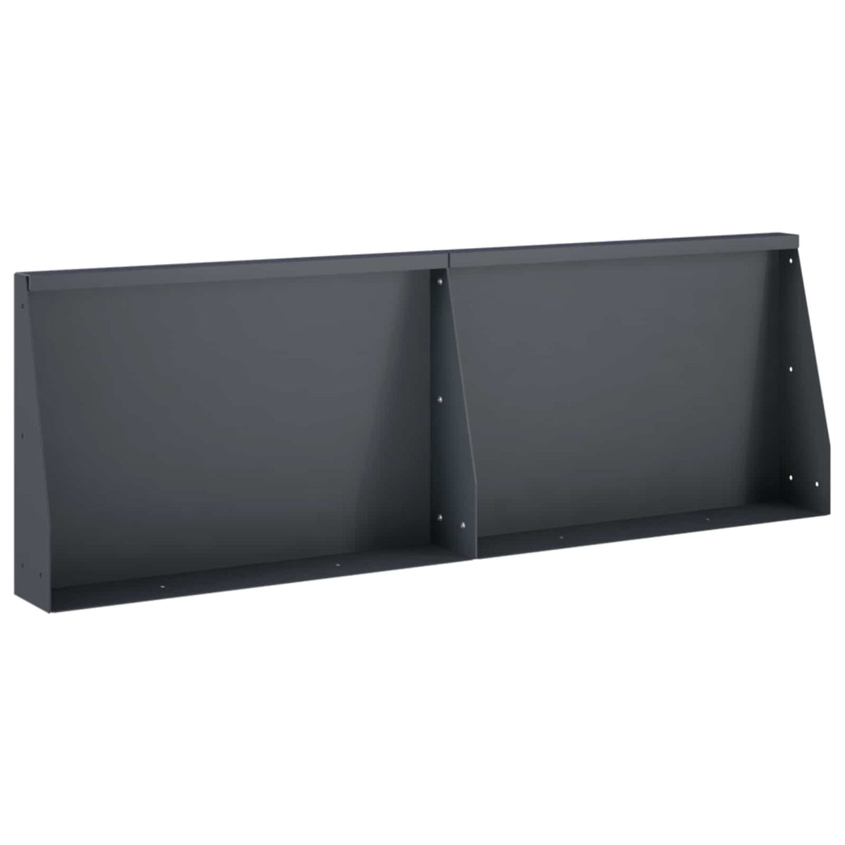 Retaining Wall 60 x 12 x 30 cm Steel Height 30 cm 2 Width 60 cm Anthracite