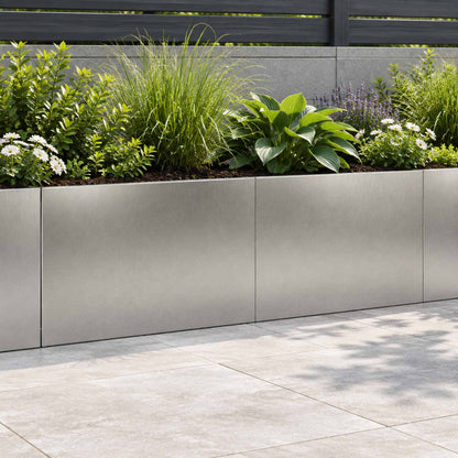 vidaXL Retaining Wall 60 x 12 x 30 cm Steel 2 pcs