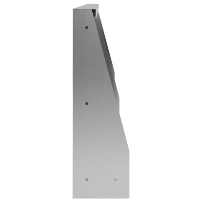 vidaXL Retaining Wall 2 pcs 60 x 12 x 30 cm Galvanised Steel Silver 5