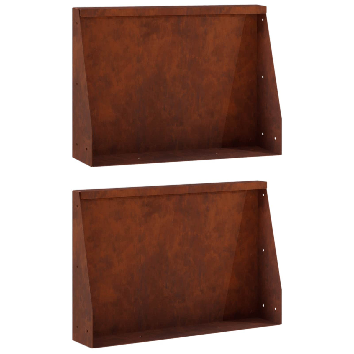Retaining Wall 60 x 12 x 30 cm Steel Height 30 cm 2 Width 60 cm Weathering steel