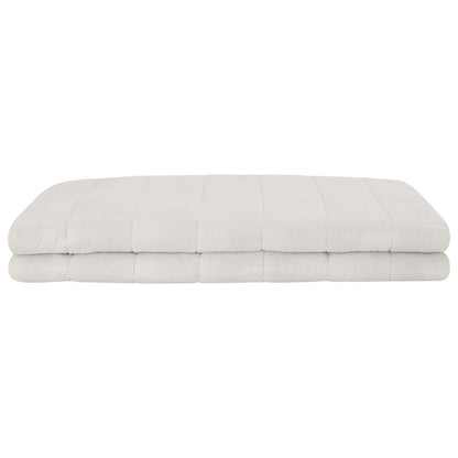 vidaXL Weighted Blanket White 137 x 200 cm 6 kg 100% Cotton 205T 3