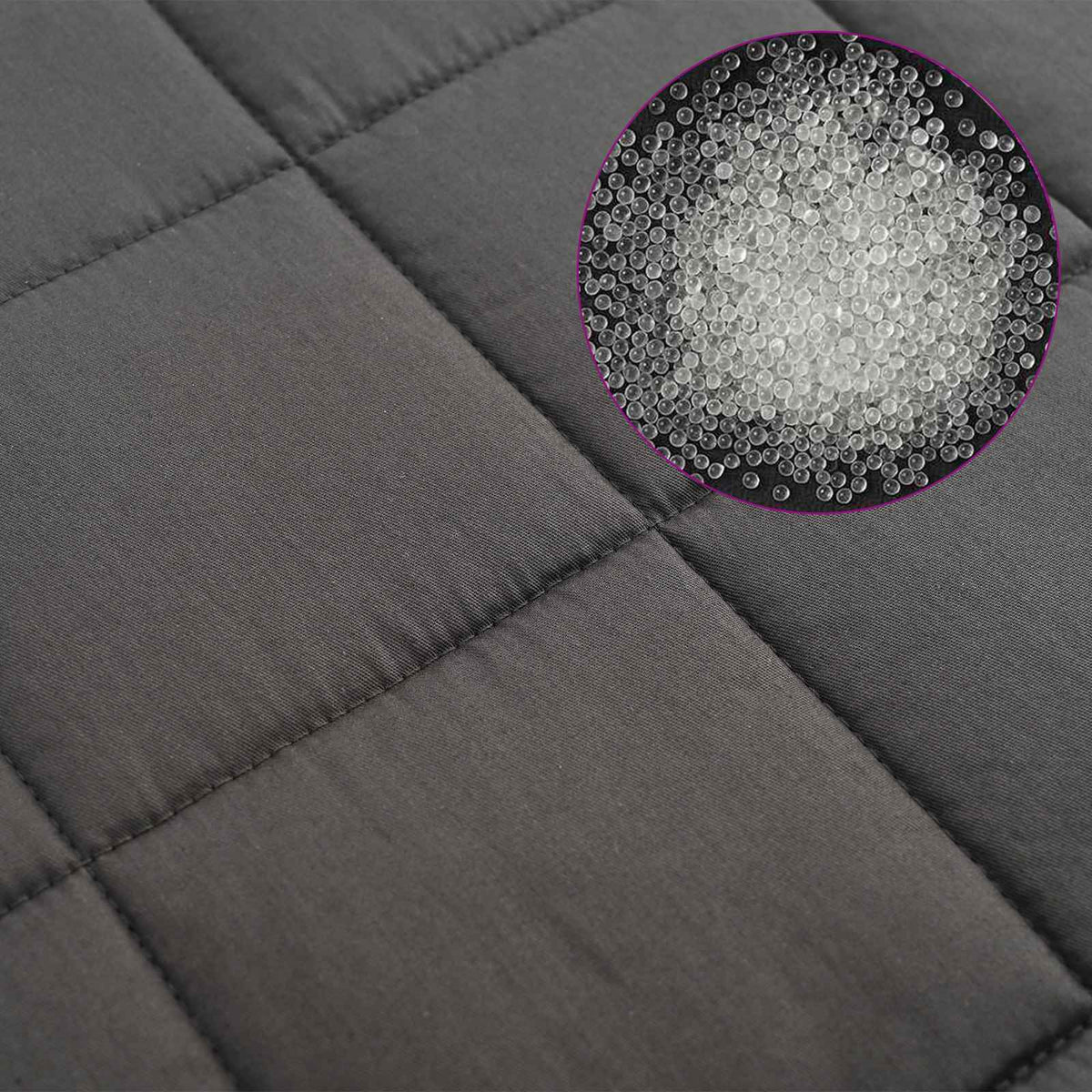 vidaXL Weighted Blanket Anthracite 122 x 183 cm 9 kg 100% Cotton 205T 6