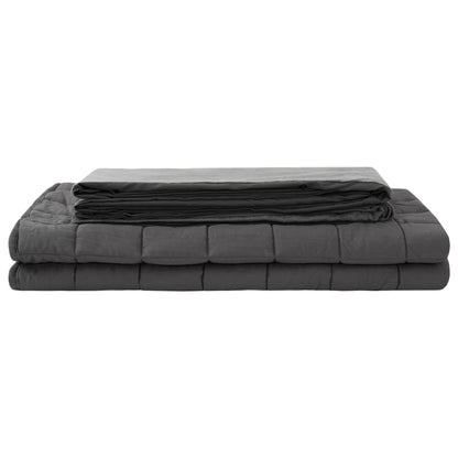Weighted Blanket 100% Cotton 205T Anthracite Length 200 cm 137 cm 10 kg