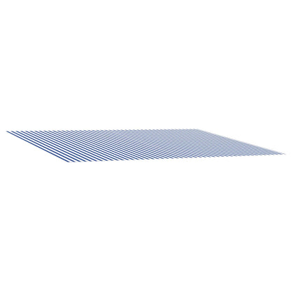 vidaXL Awning Replacement Fabric Blue and White 450 x 300 cm Polyester 2